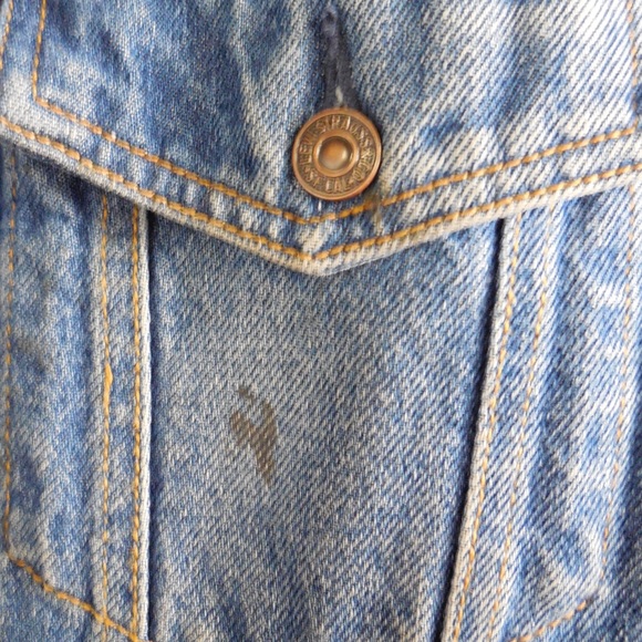 Boys AUTHENTIC VINTAGE LEVIS DENIM BLUE TRUCKER JACKET - Picture 5 of 5